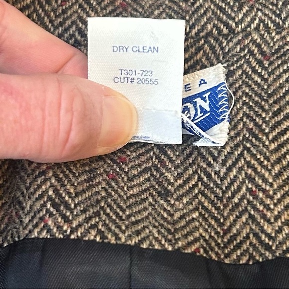 Pendleton Brown Wool Blazer Classic Notched Lapel - Picture 6 of 6